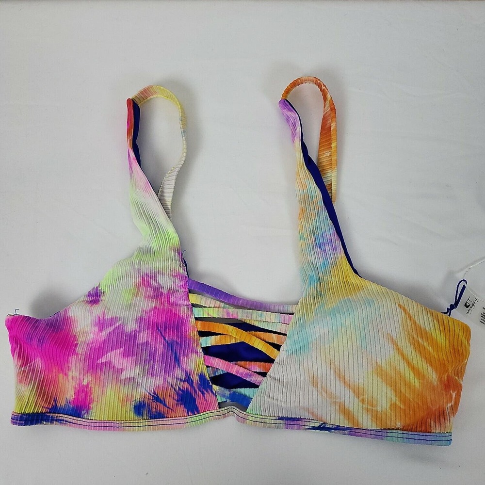 Tinibikini Womens Multicolor‎ Comfortable Fit Swimwear Bikini Top Size Medium